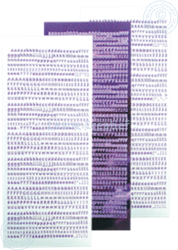  Mirror violet alphabet